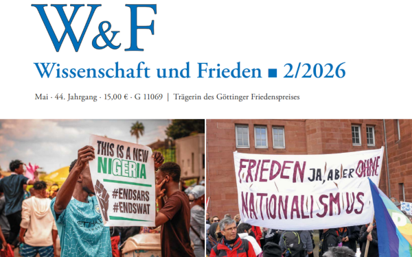 Bild zu Ernsthaft praxisorientiert. Vom Wert der Transdisziplinarit&auml;t in der Friedens- und Konfliktforschung, in: Wissenschaft und Frieden 44 (2026): 2, 54-56.